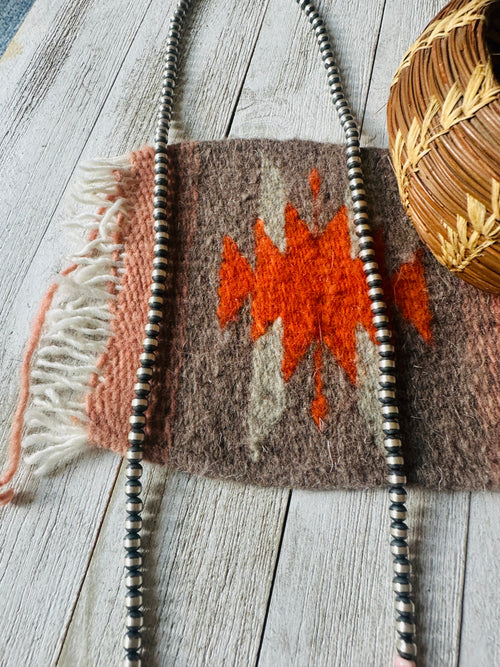 Handcrafted Sterling Silver Pearl, Queen Pink Conch & Spiny Beaded 30” Necklace