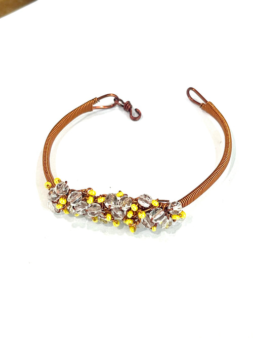 Vintage Handmade Copper Clasp Bracelet