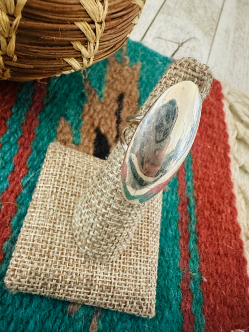 Handcrafted Old Pawn Sterling Silver Ring Size 5.5