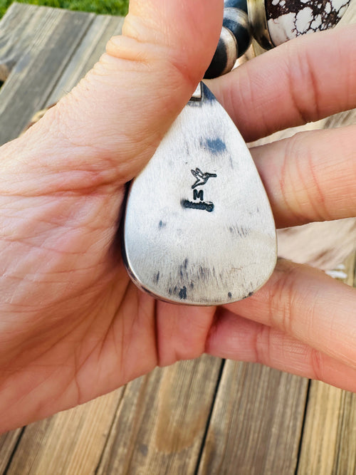 Handcrafted Wild Horse & Sterling Silver Beaded Necklace