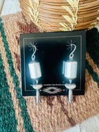 Handcrafted Sterling Silver Beaded Blossom Dangle Earrings