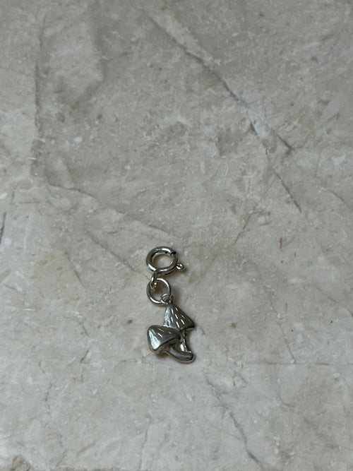 Sterling Silver Mushrooms Charm