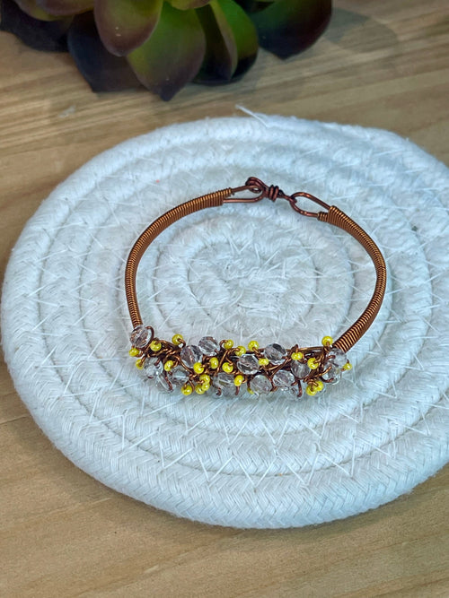 Vintage Handmade Copper Clasp Bracelet