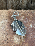Handcrafted Crafted Sterling Silver Feather Charm