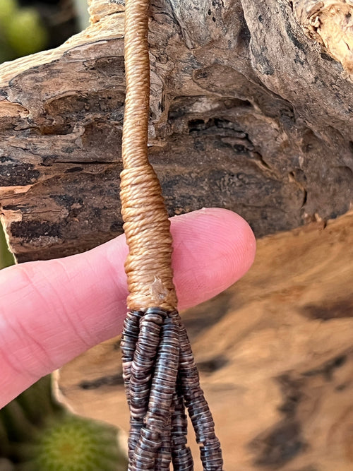 Gorgeous Santo Domingo Made Six Strand Spiny Oyster and Turquoise Beaded Squaw Wrap Necklace, No Tabs