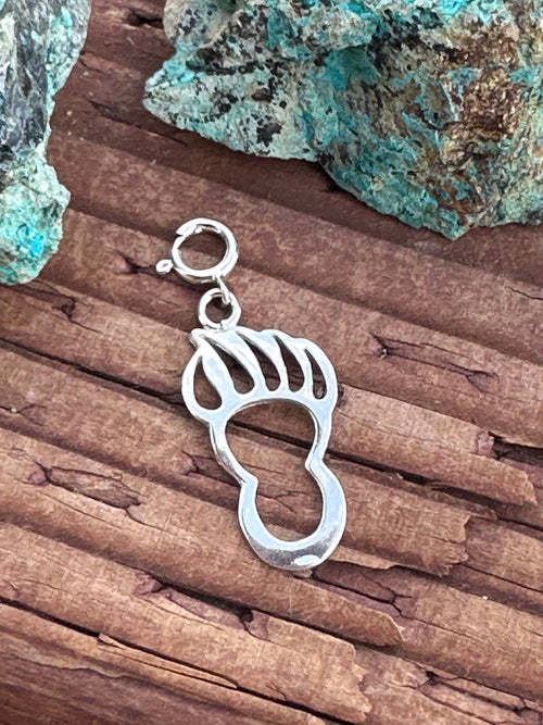 Handcrafted Sterling Silver Bear Charm Charm