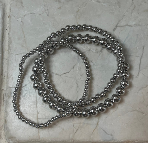 Beaded Stretch Bracelet Set of 3