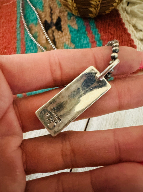 Navajo Sterling Silver Pearl Beaded Bubble Necklace