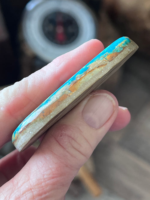 Hunky Pilot Mountain Turquoise Cabochon, PM001