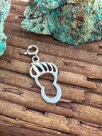 Handcrafted Sterling Silver Bear Charm Charm