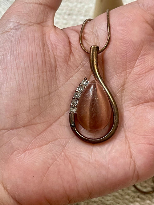 Vintage Handmade Copper Beaded Necklace