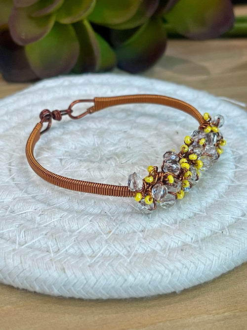 Vintage Handmade Copper Clasp Bracelet