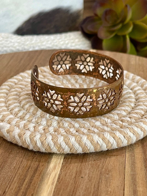 Vintage Handmade Copper Cuff