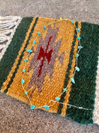 “The Golden Collection” Wild Storm Handmade Turquoise Beaded 14k Gold Plated Necklace