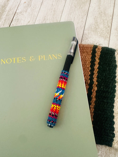 Navajo Made Muticolor Beaded Pen