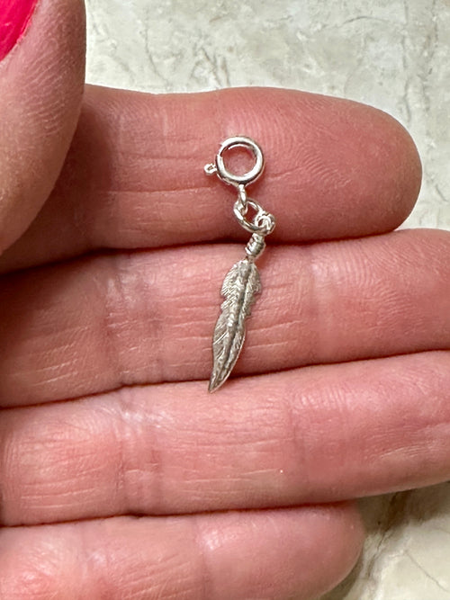 Sterling Silver Feather Charm