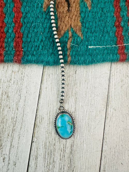 Handcrafted Sterling Silver & Sonoran Mountain Turquoise Beaded Necklace