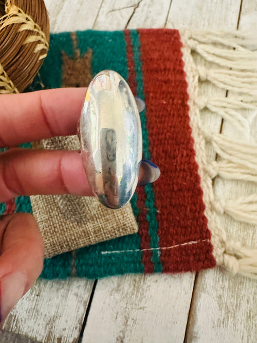 Handcrafted Old Pawn Sterling Silver Ring Size 5.5