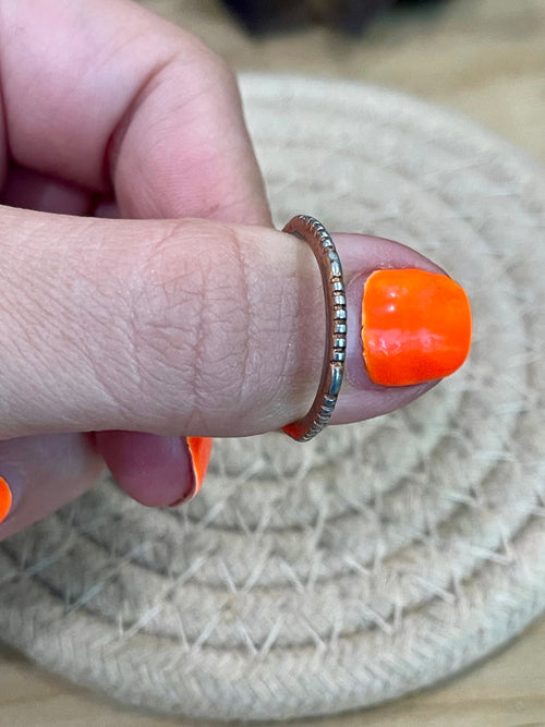 Vintage Handmade Copper Ring Sz 7