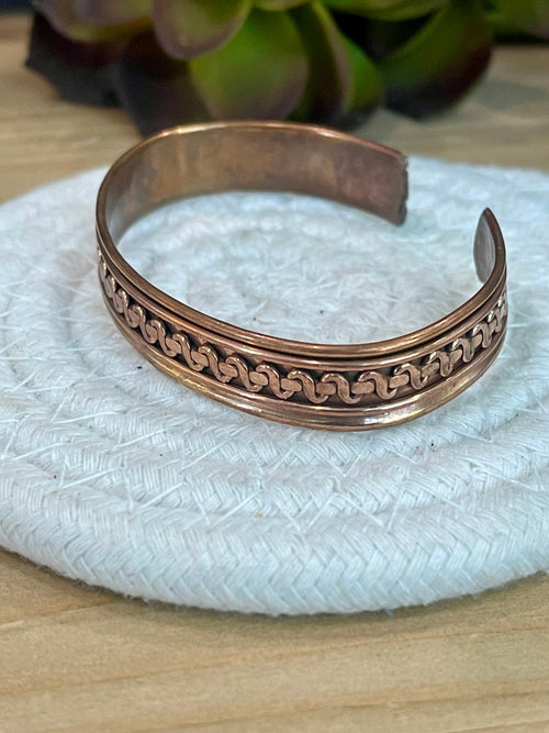 Vintage Handmade Copper Cuff