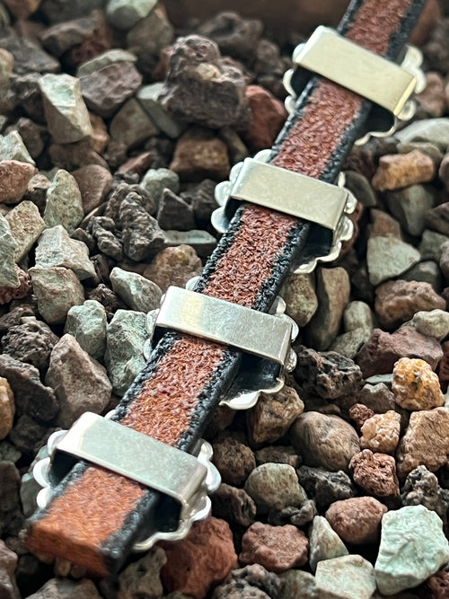 Sterling Silver and Kingman Turquoise Traditional Style Concho Slide, Round