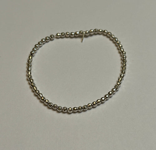 Faceted Beads Stretch Bracelet