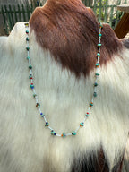 “The Golden Collection” Beaded Bliss Handmade Beaded Necklace 16” STYLE 5