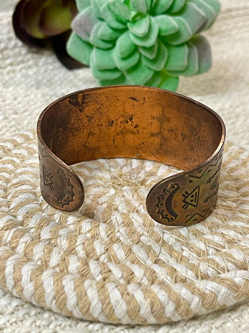 Vintage Handmade Copper Cuff