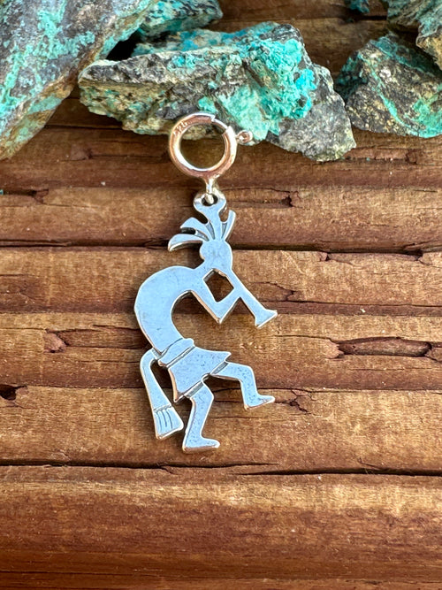 Handcrafted Sterling Silver Flute Dancer Charm