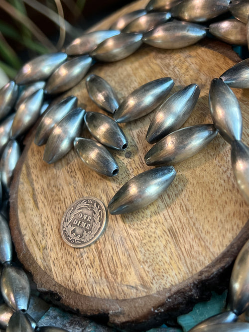 Handmade Sterling Silver Melon Beads, The Fatty