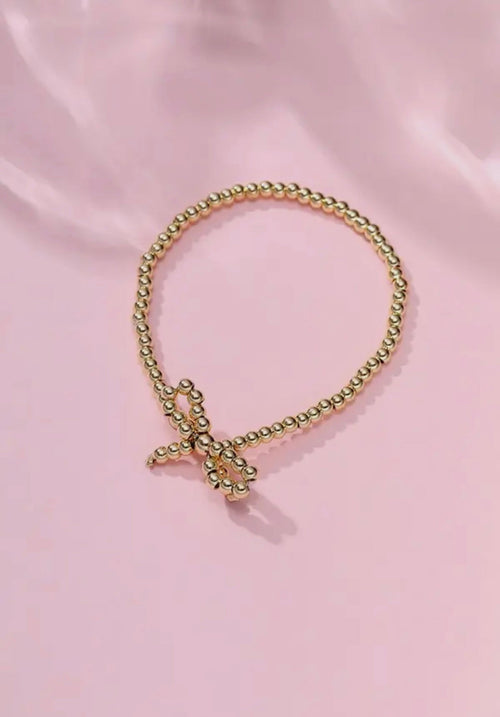 “The Golden Collection” BOW Handmade Beaded Bracelet