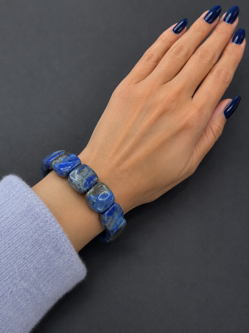 Lapis Beaded Stretch Bracelet✅