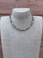 Handcrafted Copper Seed Bead Collection 3-6mm Beaded Necklace 16"