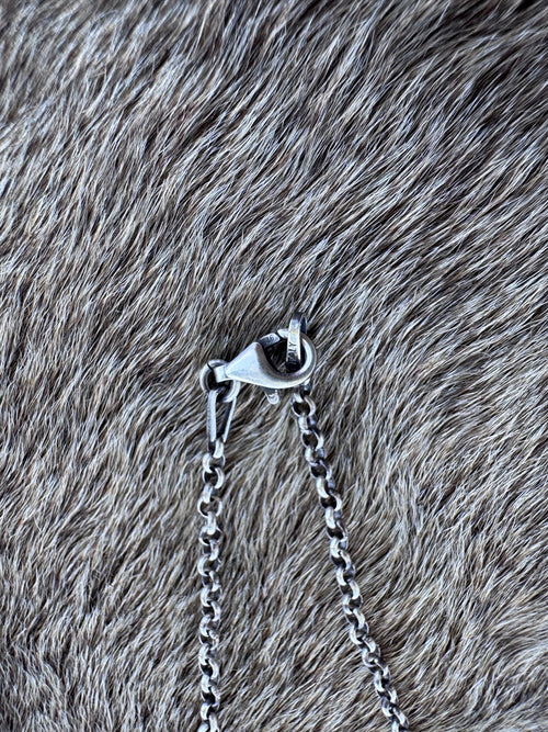 Handmade Sterling Silver Hubei & Pearl Beaded Necklace by Roaming Buffalo