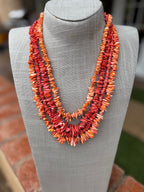 Handcrafted Spiny Oyster 24” Beaded Necklace