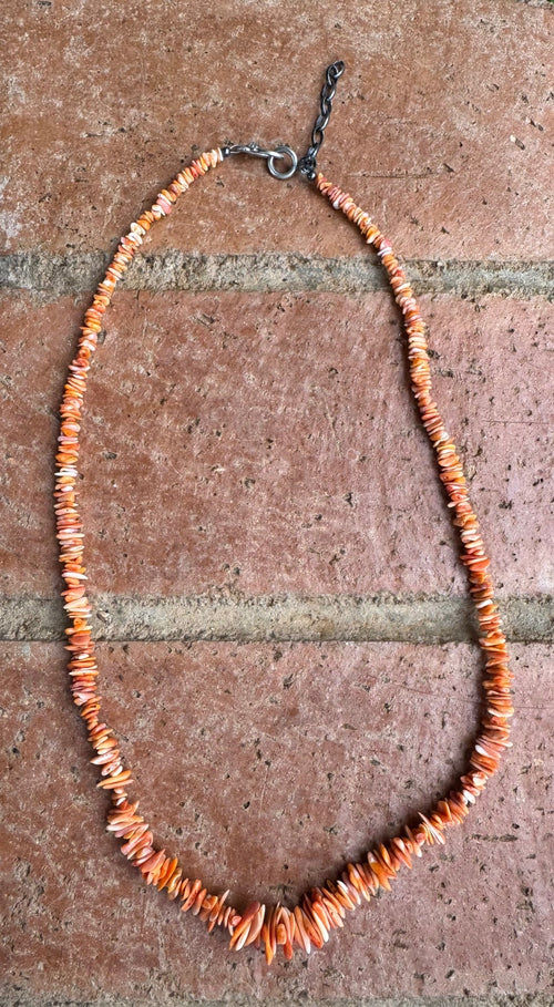 Handcrafted Spiny Oyster 24” Beaded Necklace