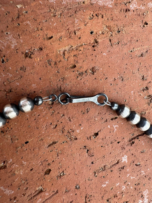 Handcrafted Spiny and Turquoise 4mm Beaded Necklace