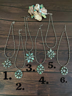 Handmade Sterling Silver Lander Turquoise Necklace, Signed Nizhoni