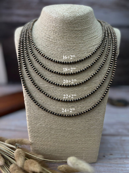 Handmade Nizhoni Copper 4MM Beaded Necklace