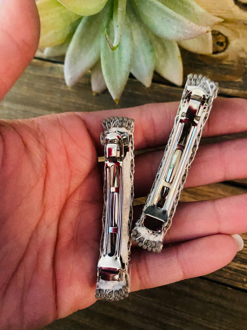 Navajo Handmade Beaded Barrette Set