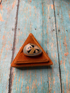 Old Pawn Navajo Sterling Silver, Tiger Eye & Onyx Ring Size 10.5