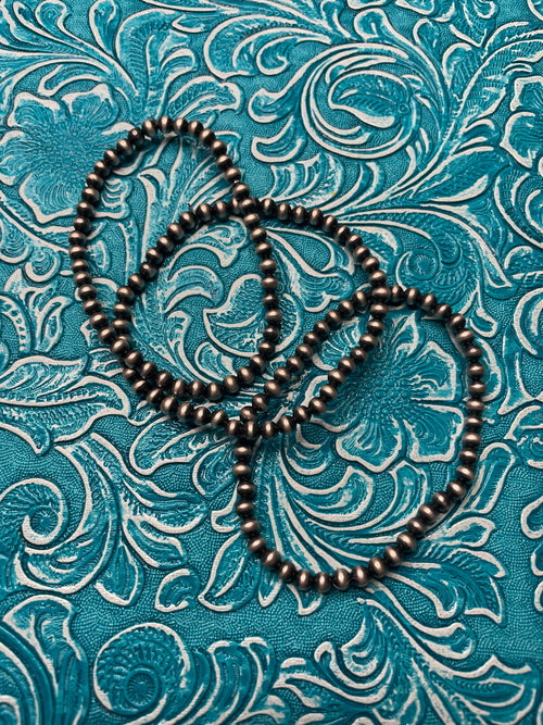 Handcrafted Sterling Silver 4mm Beaded Bracelet