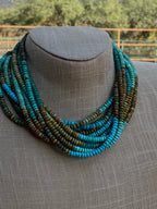Handcrafted Natural Royston & Kingman Turquoise beaded Necklace