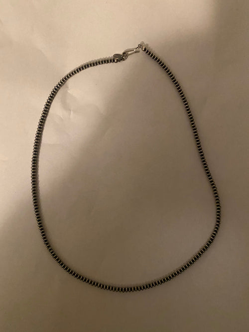 Sterling Silver Saucer Handcrafted Pearls 3mm 14 Inch