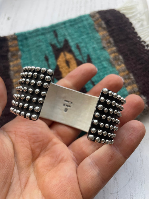 Handcrafted Sterling Silver Bracelet Cuff Signed Diane Wylie