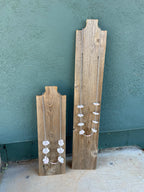 Handcrafted Pink Conch & Sterling Silver Flower Beaded Necklace 36”