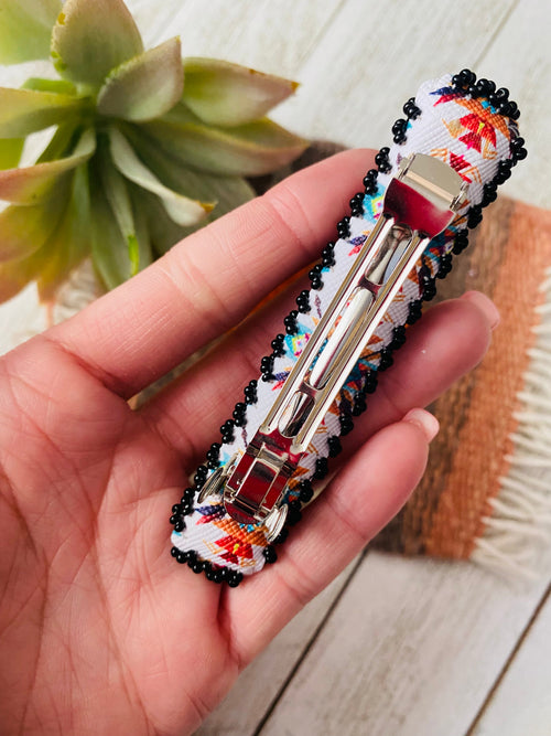 Handcrafted Handmade Beaded Barrette