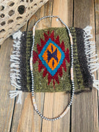 Sterling Silver Handcrafted Pearl & Pink Opal Beaded Necklace 20 inch