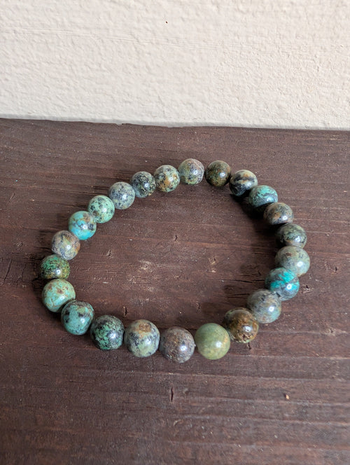African Turquoise Jasper 8mm Beaded Stretch Bracelet