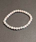 Morganite Aquamarine Kid's Beaded Stretch Bracelet